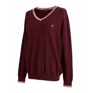 Y2K American Eagle Varsity Sweater Mens XL Oversized Knit Logo Academia Preppy